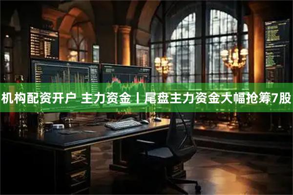 机构配资开户 主力资金丨尾盘主力资金大幅抢筹7股