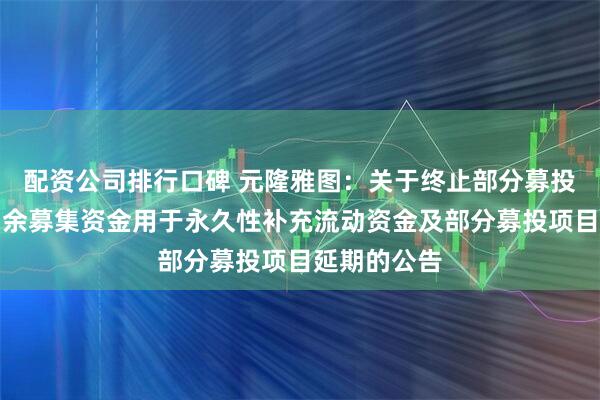 配资公司排行口碑 元隆雅图：关于终止部分募投项目并将剩余募集资金用于永久性补充流动资金及部分募投项目延期的公告