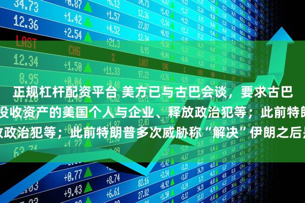 正规杠杆配资平台 美方已与古巴会谈，要求古巴引入“星链”、赔偿被没收资产的美国个人与企业、释放政治犯等；此前特朗普多次威胁称“解决”伊朗之后是古巴
